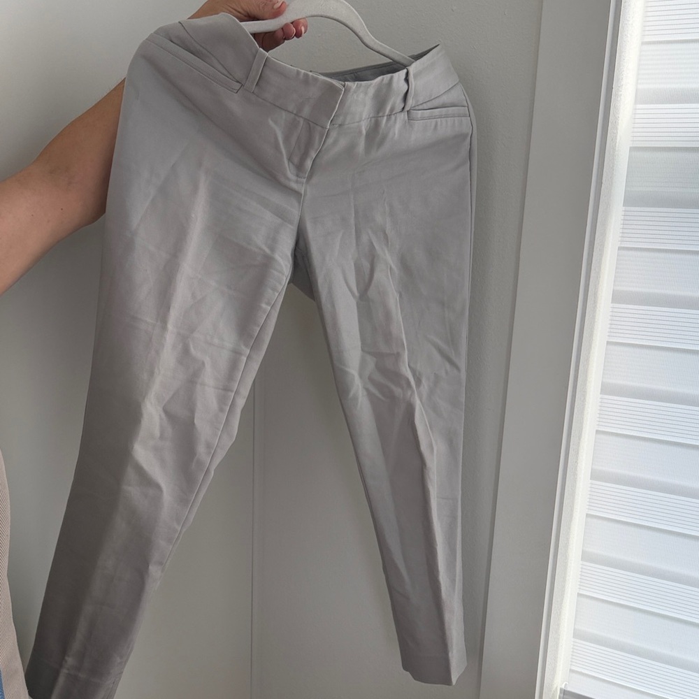 Women’s Tailored Light Gray Chino Pants